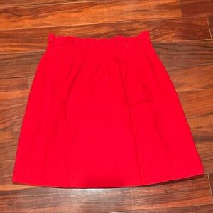 J. Crew Red City Mini Skirt